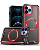 Encuentra la mejor carcasa de carga inalámbrica para iPhone 13 Pro Max en Guatemala en SlowBack, con variedad de colores como negro y rojo.