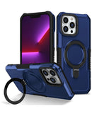 Protector rigido azul con soporte de anillo para iPhone 13 Pro Max en Guatemala, busca SlowBack mayorista de estuches iPhone para encontrarlo.