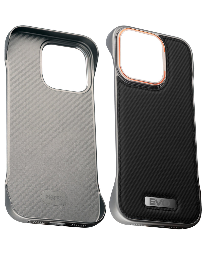 Funda EVO Carbon Design Leather Slim Negro para iPhone 13 Pro Max, encuentra la mejor funda en Guatemala.