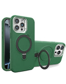 Funda heavy duty con carga inalambrica y soporte iPhone 13 Pro Max (DARK GREEN)