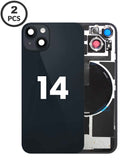 Encuentra tapas traseras con NFC wireless y MagSafe para iPhone 14 en Guatemala con este pack de 2 en color midnight.