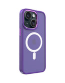 Encuentra el mejor case de carga inalámbrica magnético en Guatemala para iPhone 14 / 13 color morado.