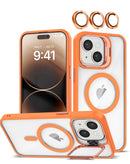 Compra la funda de silicona transparente con soporte de cámara para iPhone 13/14 en Guatemala.