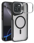 Encuentra en Guatemala un case transparente mate con carga inalámbrica para iPhone 13/14 en color negro al mejor precio.