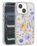 Encuentra el estuche Magsafe de doble capa con diseño floral en color beige para iPhone 13 / 14 en Guatemala.