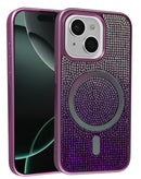 Encuentra la funda con carga inalámbrica bling en Guatemala para iPhone 13/14 en color DARK PURPLE en SlowBack, distribuidor oficial en Guatemala.