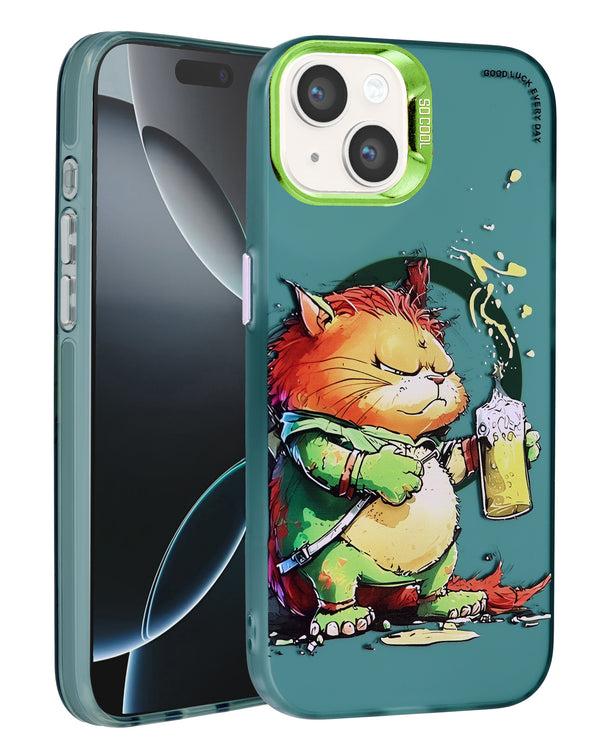 Encuentra fundas con carga inalámbrica de diseño Animal Graffiti para iPhone 13 y 14 en Guatemala.