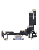 Encuentra en Guatemala el puerto de carga con cable flex para iPhone 14 en color DEEP PURPLE, ideal para reparaciones en talleres mayoristas.