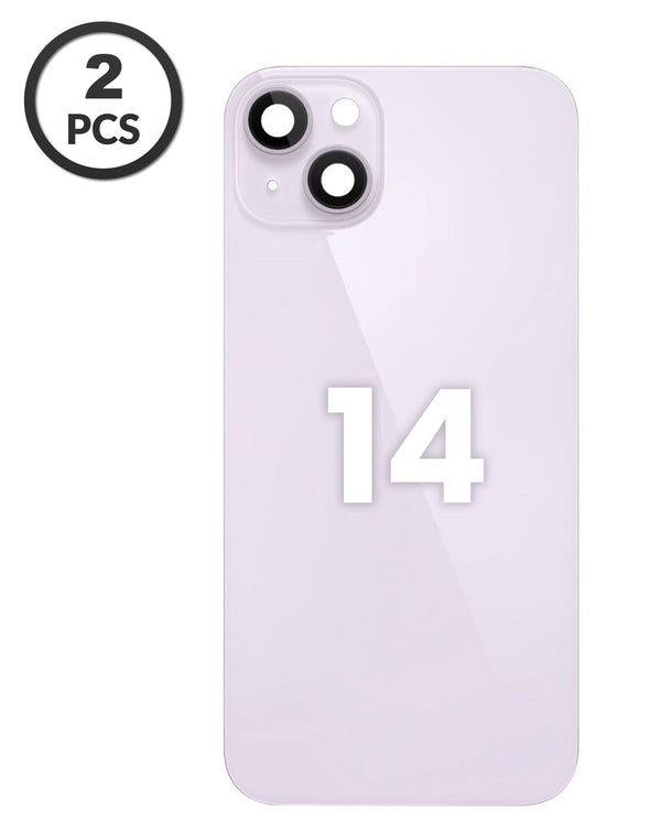 Compra la tapa trasera con marco e imán MagSafe para iPhone 14 (purple) en Guatemala al mejor precio en tiendas de repuestos y accesorios para celulares.