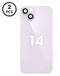 Compra la tapa trasera con marco e imán MagSafe para iPhone 14 (purple) en Guatemala al mejor precio en tiendas de repuestos y accesorios para celulares.