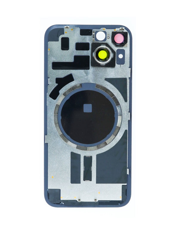 Encuentra tapas traseras con marco e imán MagSafe para iPhone 14 en Guatemala en BajoPPLCD, mayorista de componentes iPhone con envío a talleres de reparación.