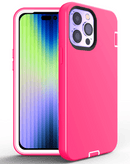 Encuentra la mejor funda heavy duty de silicona color rosa para tu iPhone 14 Pro en Guatemala.