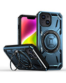 Funda a prueba de golpes con anillo incorporado iPhone 13/14 (Azul)