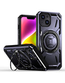 Funda completa resistente antichoque con soporte de anillo incorporado iPhone 13/14 - PURPLE