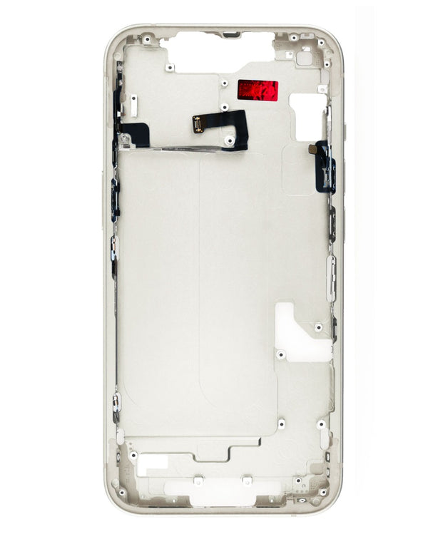 Venta al mayor de marcos intermedios y pequeñas partes para iPhone 14 (Starlight) en Guatemala, ideal para talleres de reparación de iPhone.