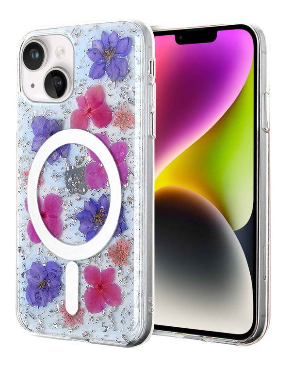 Encuentra en Guatemala el cargador inalámbrico y estuche Real Flower para iPhone 14 en SlowBack, especialistas en accesorios y reparaciones.