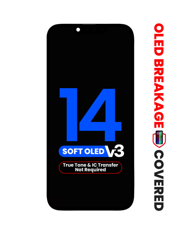 Reparación de pantalla iPhone 14 con programación True Tone sin transferencia de IC en Guatemala.