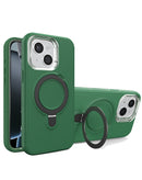 Funda heavy duty con soporte de carga inalambrica iPhone 13/14 - DARK GREEN