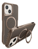 Encuentra la mejor funda de fibra de carbono magnética con soporte para iPhone 13/14 en Guatemala.