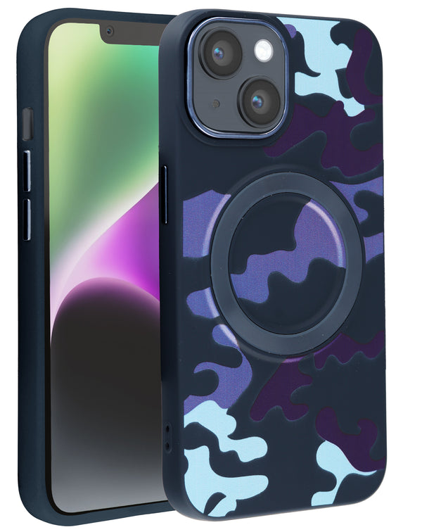 Compra tu Case de carga inalámbrica Camouflage Design en Guatemala para iPhone 13/14 en SlowBack, distribuidor mayorista de accesorios para iPhone.