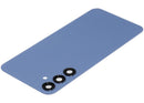 Repuesto tapa trasera azul Optimistic Blue para Samsung Galaxy A25 5G, A256, con lente de cámara, sin logo.