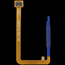Lector de huella digital verde oscuro con cable flex para Samsung Galaxy A07 4G (A075), repuesto para reparación.