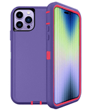 Encuentra la mejor funda heavy duty para iPhone 14 Pro en Guatemala en SlowBack, variedad de colores como DARK PURPLE & PINK.