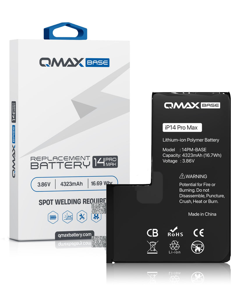 Venta al por mayor de baterías con spot weld para iPhone 14 Pro Max en Guatemala.