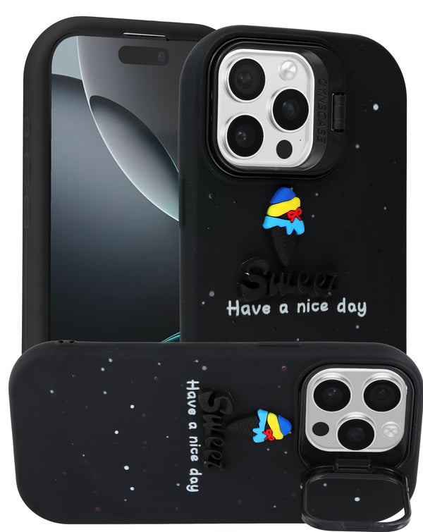Compra la divertida funda de goma antichoque con diseño de Muñeca 3D Style 2 para iPhone 14 Pro Max en Guatemala.