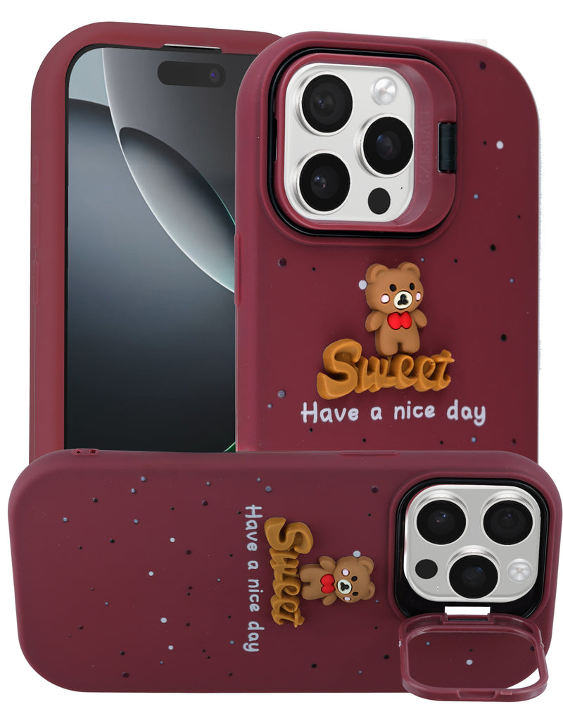 Encuentra la mejor Funda de goma shockproof 3D Doll Estilo 5 para iPhone 14 Pro Max en Guatemala con envío rápido y seguro.