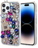 Funda de silicona rigida Crystal Flower Perfume COLORFUL iPhone 14 Pro Max