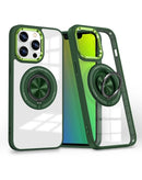 Compra la funda de carga inalámbrica transparente con soporte para anillo para iPhone 14 Pro Max en Guatemala.