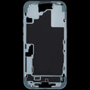 Chasis medio iPhone 16 color teal con botones power y volumen, repuesto A3204/A3206 para reparación.