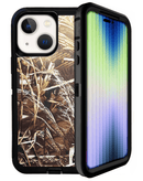 Encuentra la mejor funda heavy duty para iPhone 14/13 en Guatemala, disponible en color camuflaje negro.