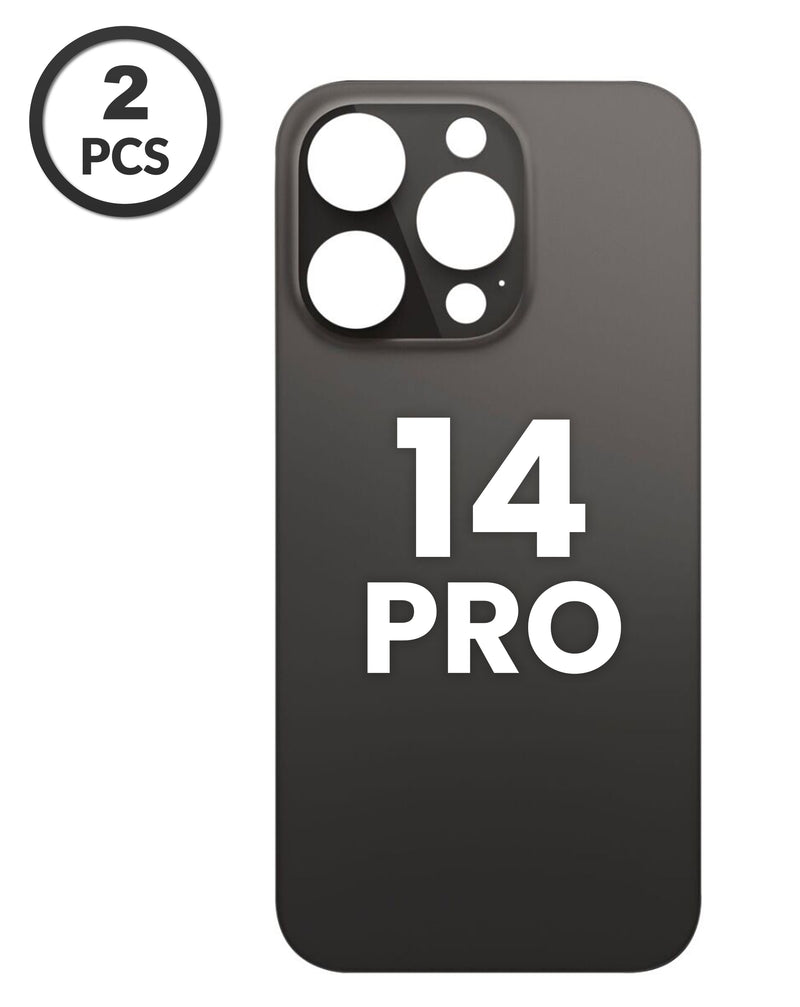 Tapa trasera de repuesto para iPhone 14 Pro con agujero de cámara más grande en Guatemala.