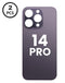 Tapa trasera con agujero de cámara más grande iPhone 14 Pro (DEEP PURPLE) para reparación en Guatemala.
