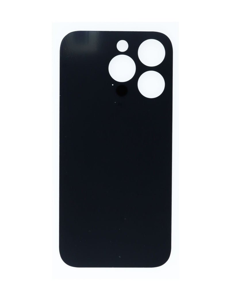 Tapa trasera con agujero de cámara más grande para iPhone 14 Pro en Guatemala, ideal para reparaciones de talleres especializados.