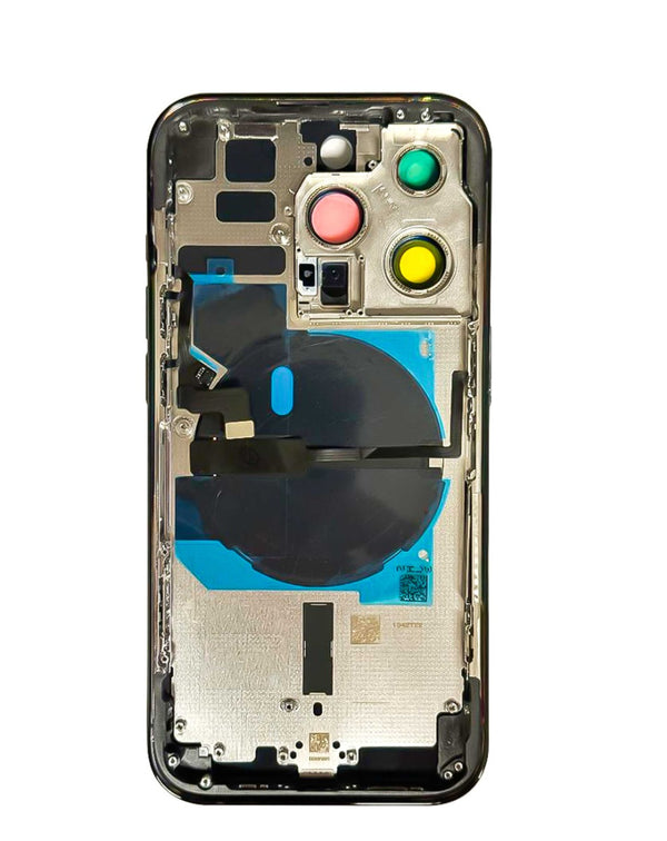 Encuentra tapa trasera con componentes preinstalados para iPhone 14 Pro en Guatemala, distribuidor mayorista.