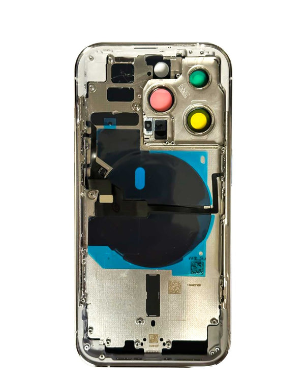 Encuentra tapas traseras con componentes preinstalados para iPhone 14 Pro en Guatemala en nuestro catálogo de mayorista de componentes para iPhone.