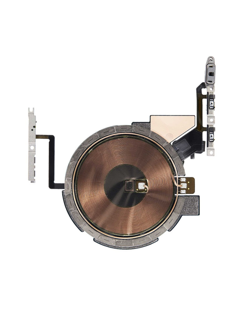 Reparación de puerto de carga inalámbrico NFC con cable flex de potencia y volumen para iPhone 14 Pro en Guatemala.