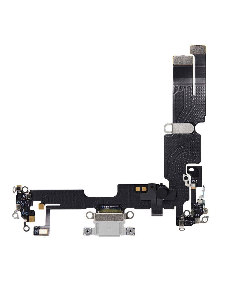 Reparación de puerto de carga con cable flex para iPhone 14 Plus en Guatemala.