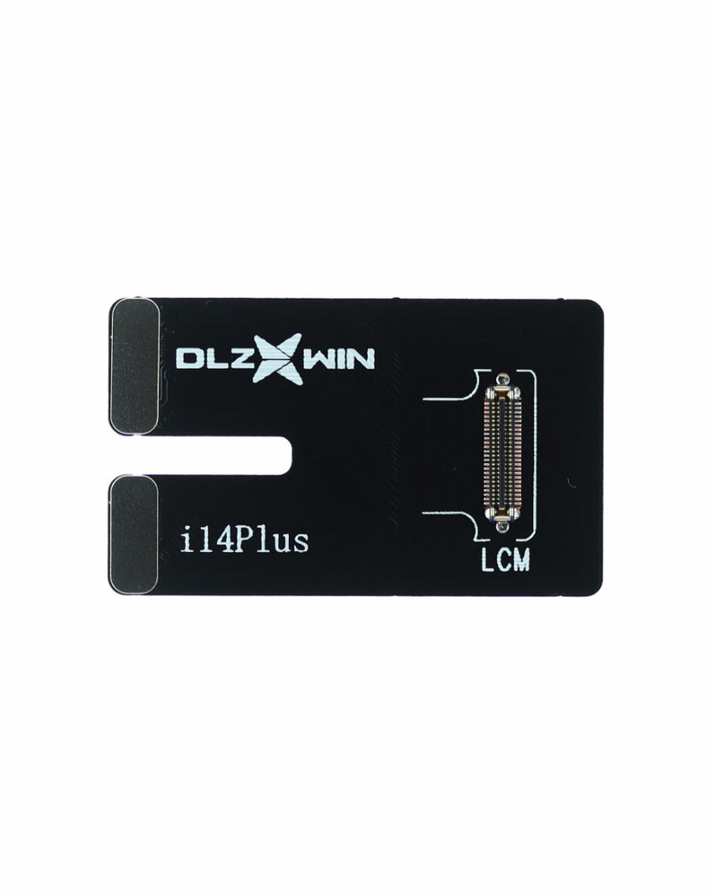 Encuentra el cable flex DLZ S800 Tester para iPhone 14 Plus en Guatemala, ideal para reparaciones en talleres mayoristas de componentes iPhone.