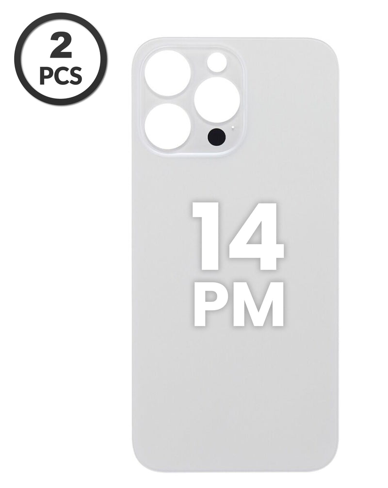 Tapa trasera con orificio de cámara más grande para iPhone 14 Pro Max en Guatemala, repuestos y reparaciones.