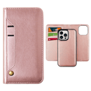Encuentra la mejor funda de cuero magnética en color rosa dorado para tu iPhone 14 Pro en Guatemala.