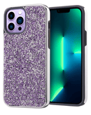 Encuentra la Funda Bling Diamond de doble capa en color PURPLE para iPhone 14 Pro en Guatemala.