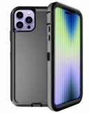 Encuentra la mejor carcasa heavy duty para iPhone 14 Pro Max en Guatemala, disponible en color negro y con servicio de reparación de carcasa en talleres especializados.