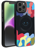 Encuentra tu case de carga inalámbrica Happy Face para iPhone 14 Pro Max en Guatemala, en nuestro catálogo de accesorios para iPhone en SlowBack.