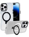 Compra el mejor case de carga inalámbrica Carbon con soporte de anillo CLEAR para iPhone 14 Pro Max en Guatemala.