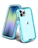 Encuentra la mejor funda transparente antishock azul para iPhone 14 Pro Max en Guatemala.