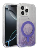 Encuentra la mejor funda protectora con carga inalámbrica y glitter para iPhone 14 Pro Max en Guatemala.